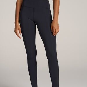 American Tall Mid Rise Run Legging for Tall Women in Black Size XLXL / Tall / Bl